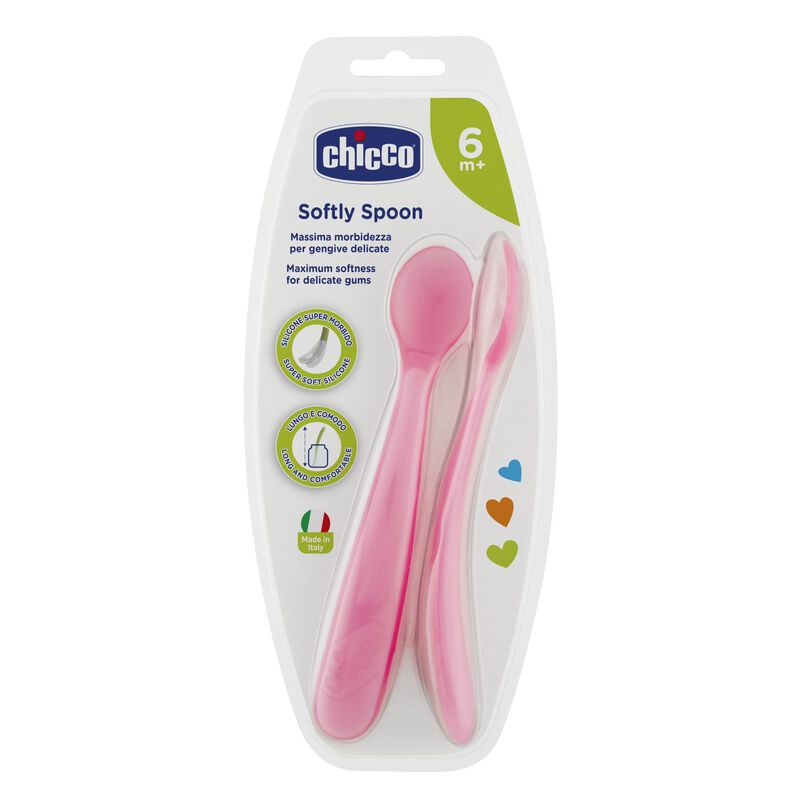 Soft Spoon Bi-Pack (6m+) (Pink) image number 3